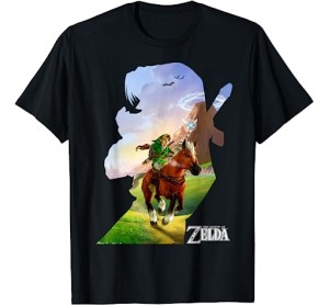 Nintendo Zelda Link Epona Ride Silhouette T-Shirt